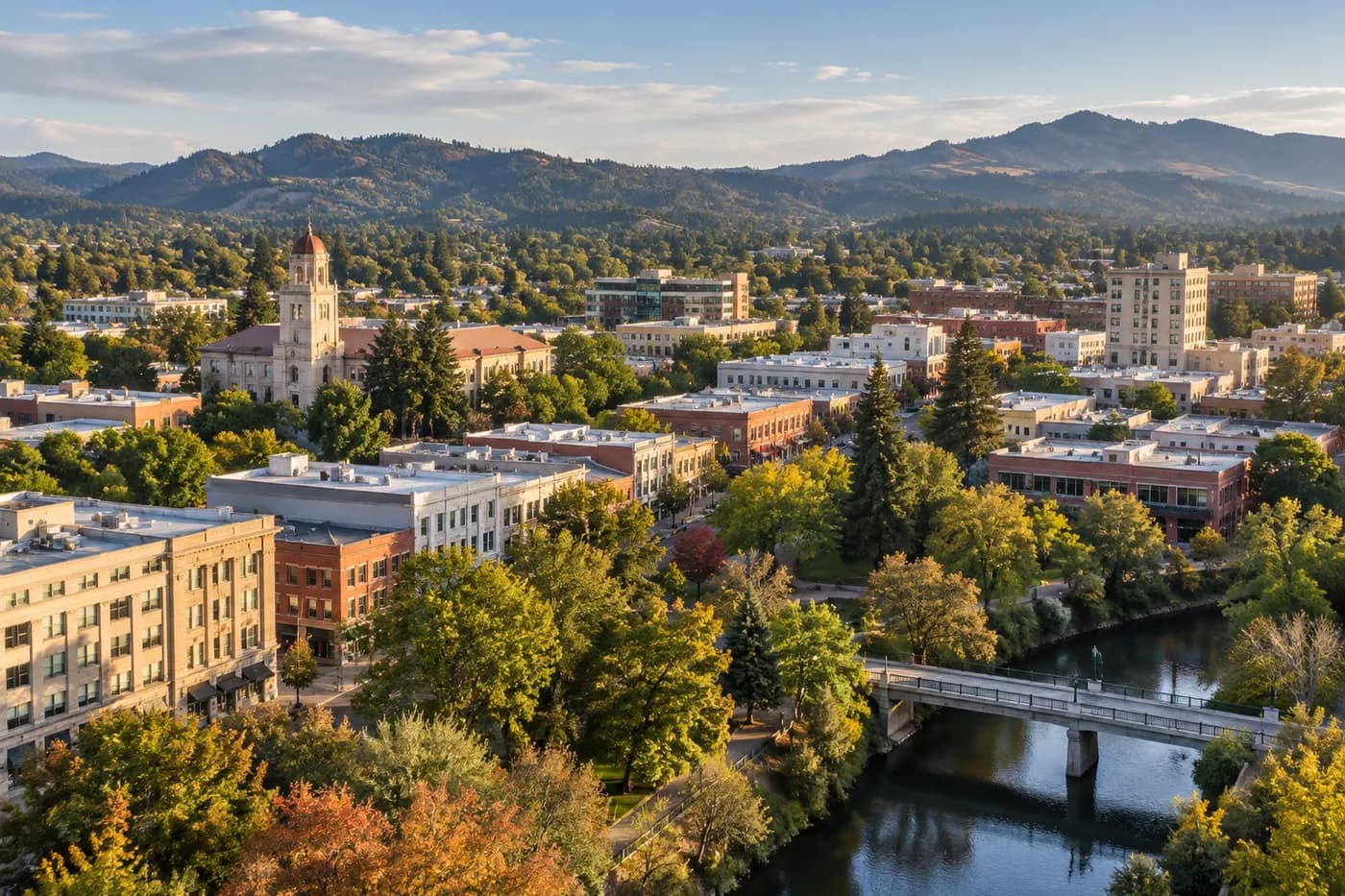 Santa Rosa, California cityscape