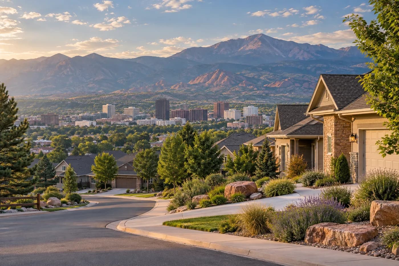 Colorado Springs, Colorado cityscape
