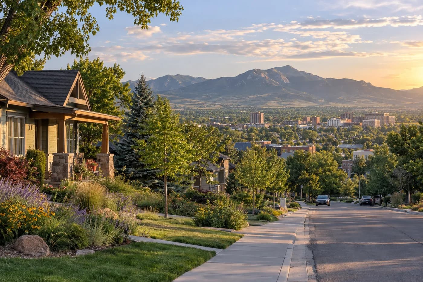 Fort Collins, Colorado cityscape