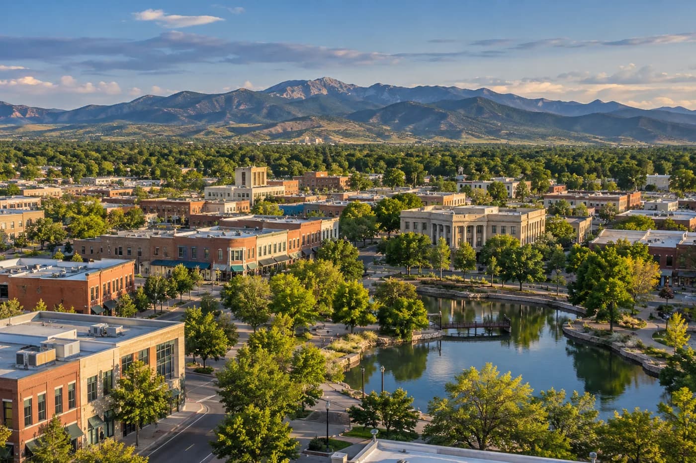 Longmont, Colorado cityscape