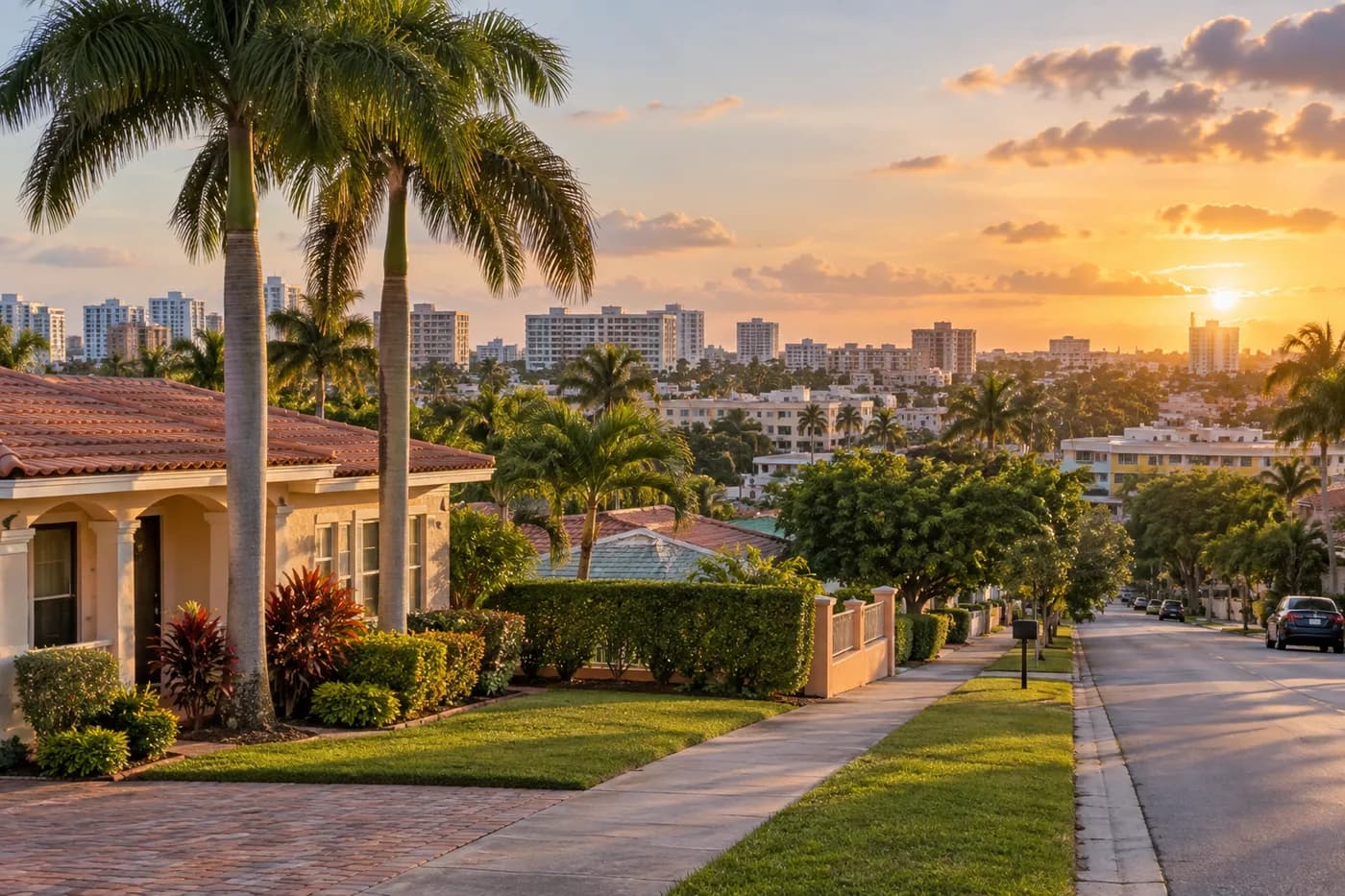 Hialeah, Florida cityscape