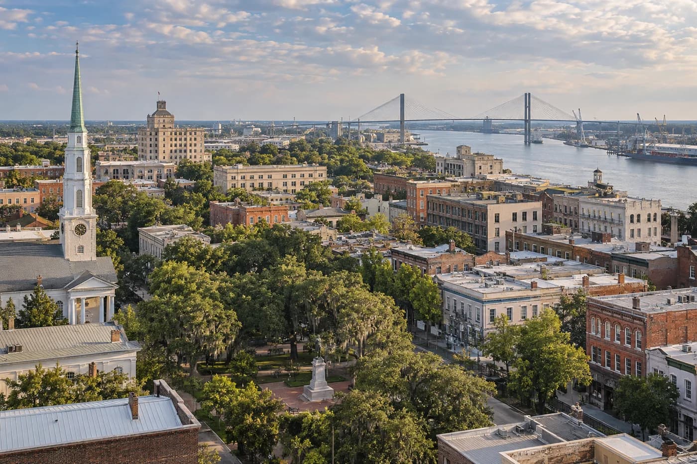 Savannah, Georgia cityscape