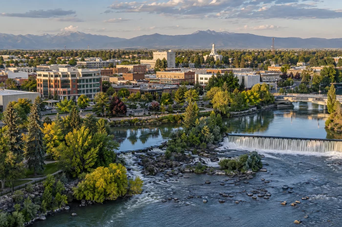 Idaho Falls, Idaho cityscape