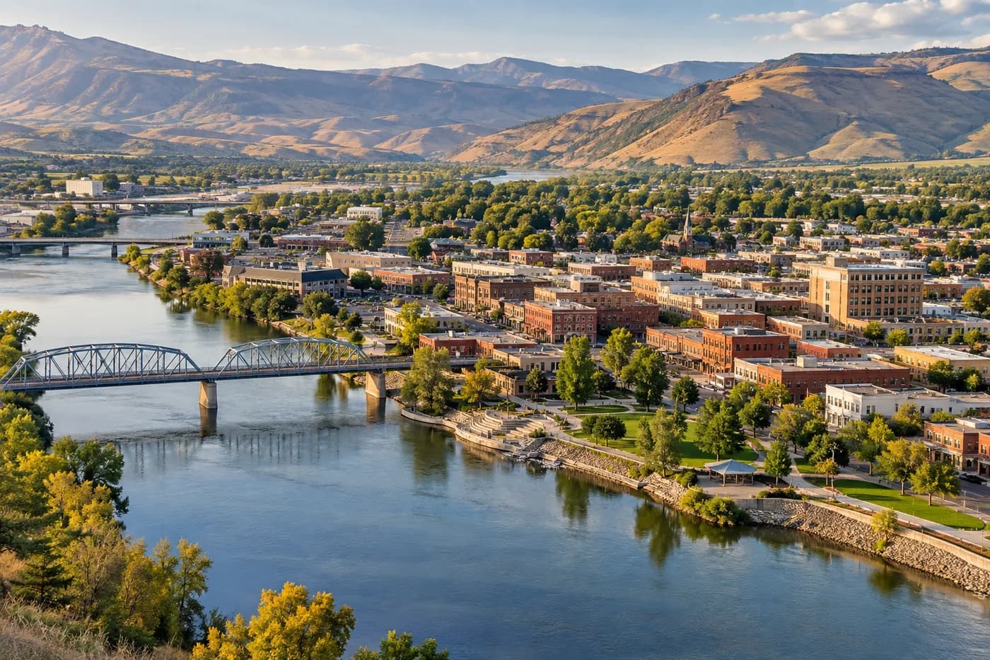 Lewiston, Idaho cityscape