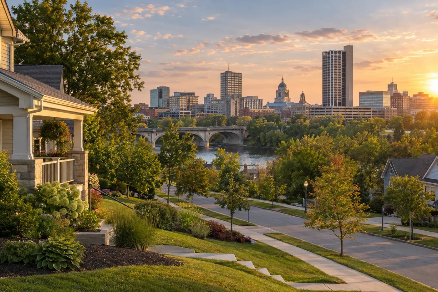 Fort Wayne, Indiana cityscape