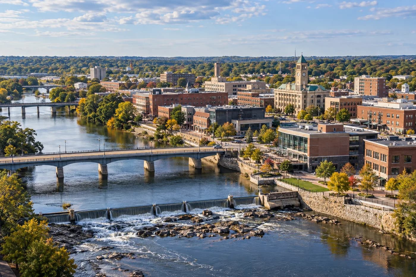 Cedar Falls, Iowa cityscape