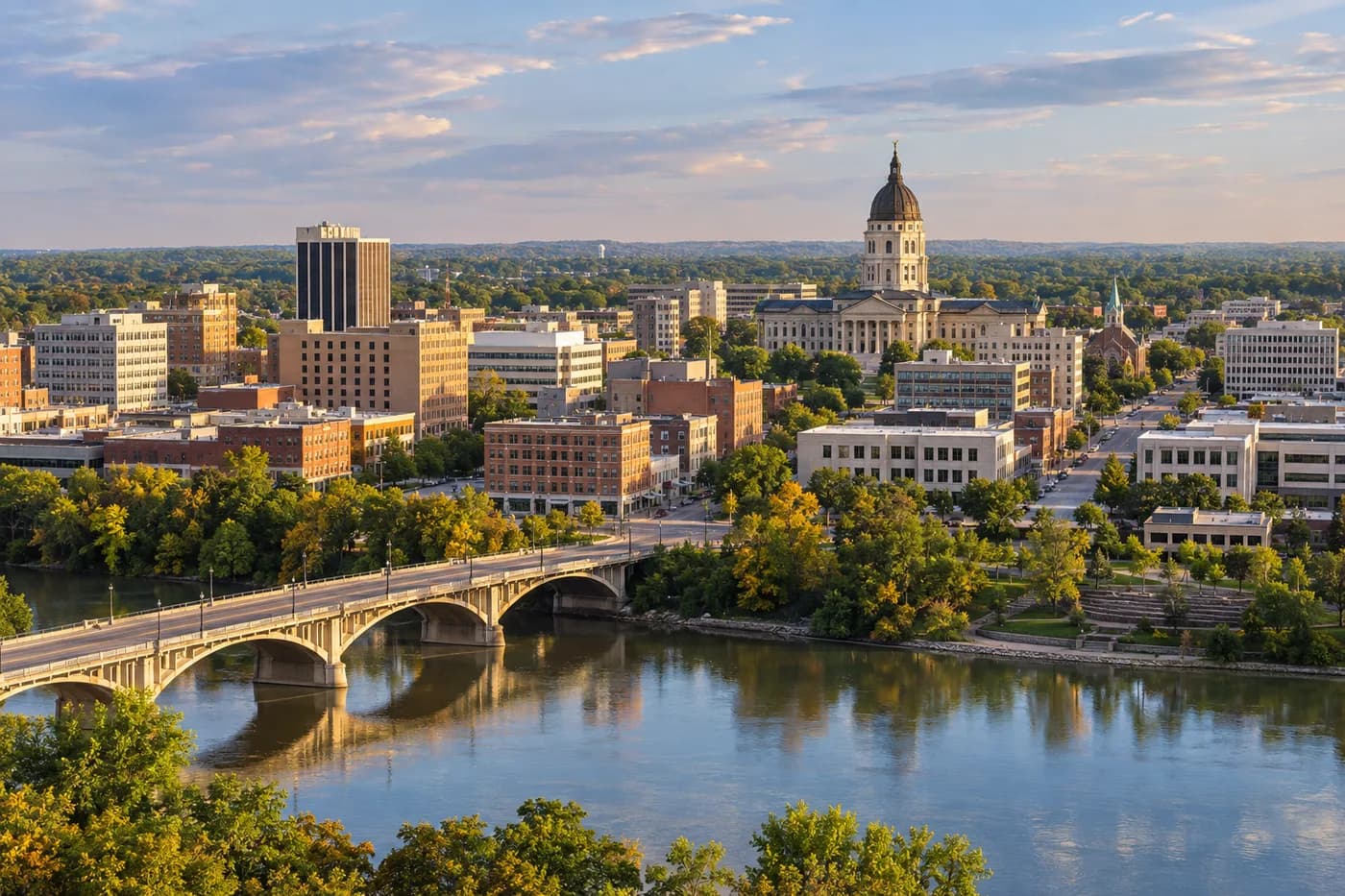 Topeka, Kansas cityscape