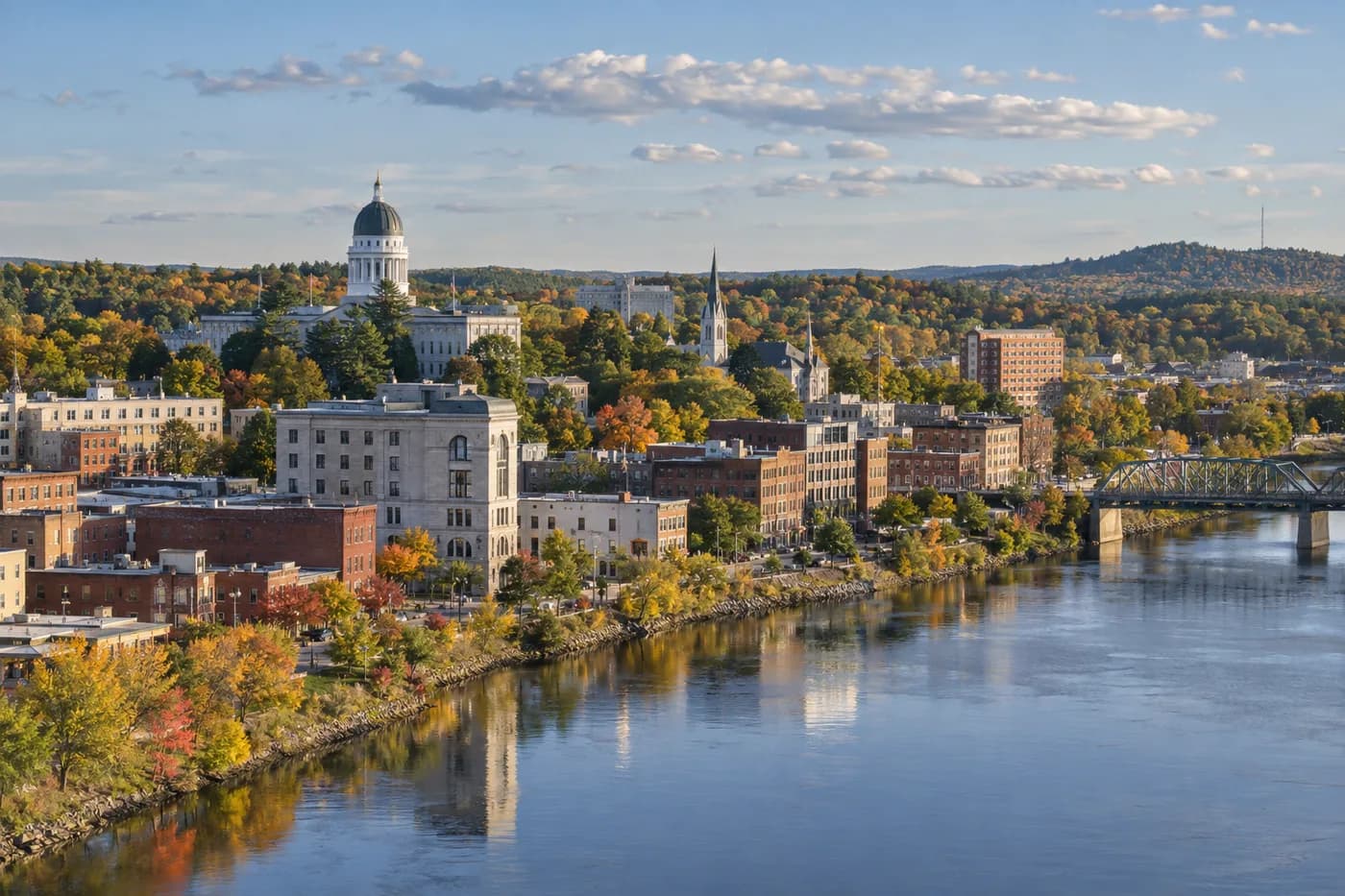 Augusta, Maine cityscape