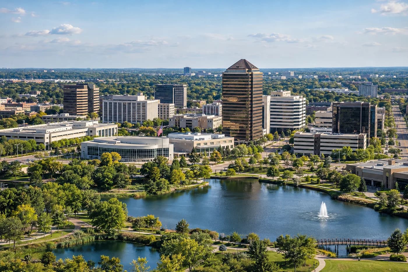 Southfield, Michigan cityscape