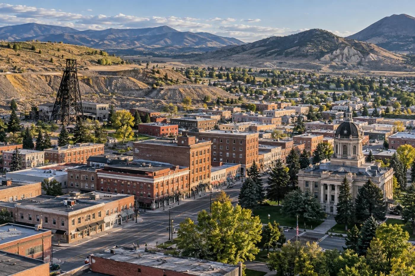Anaconda, Montana cityscape