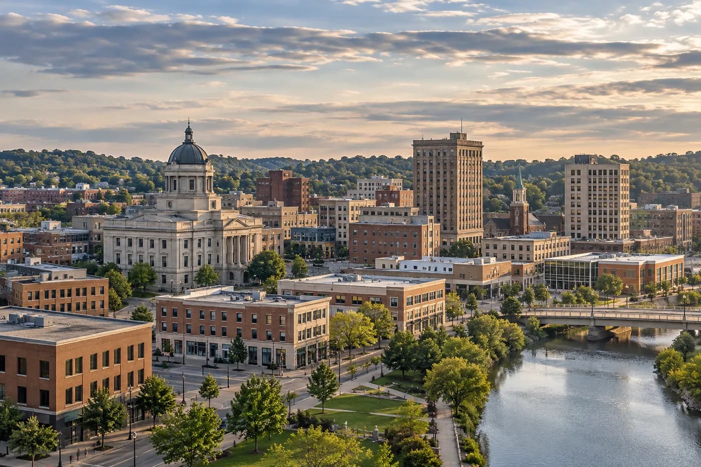 Canton, Ohio cityscape
