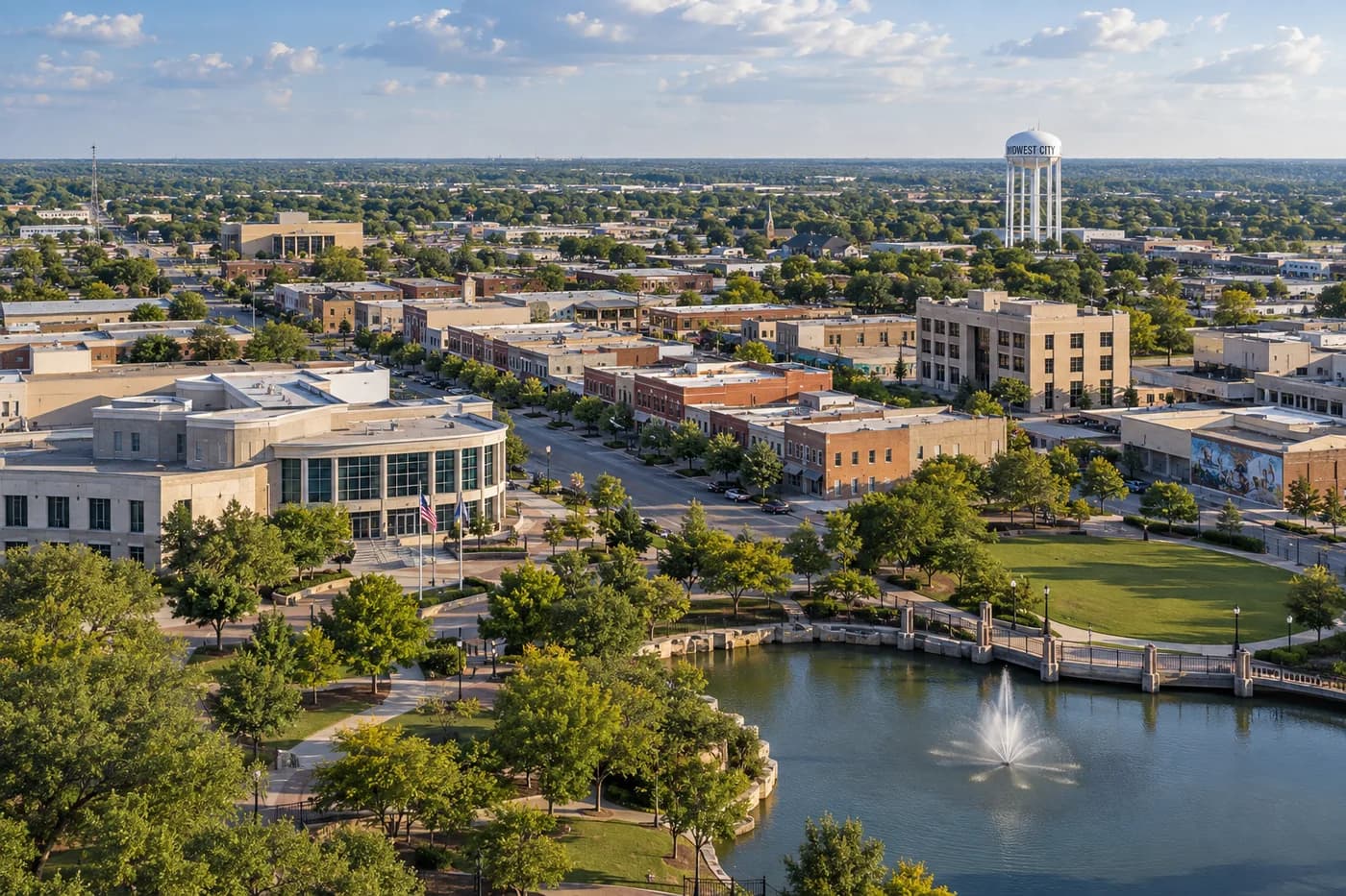 Midwest City, Oklahoma cityscape