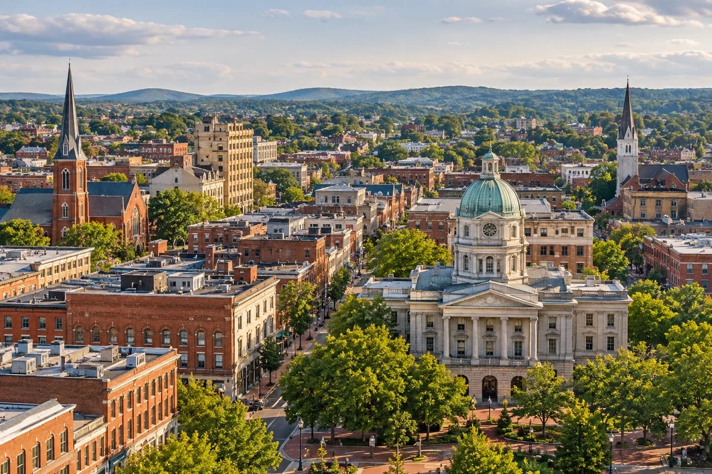 Lancaster, Pennsylvania cityscape