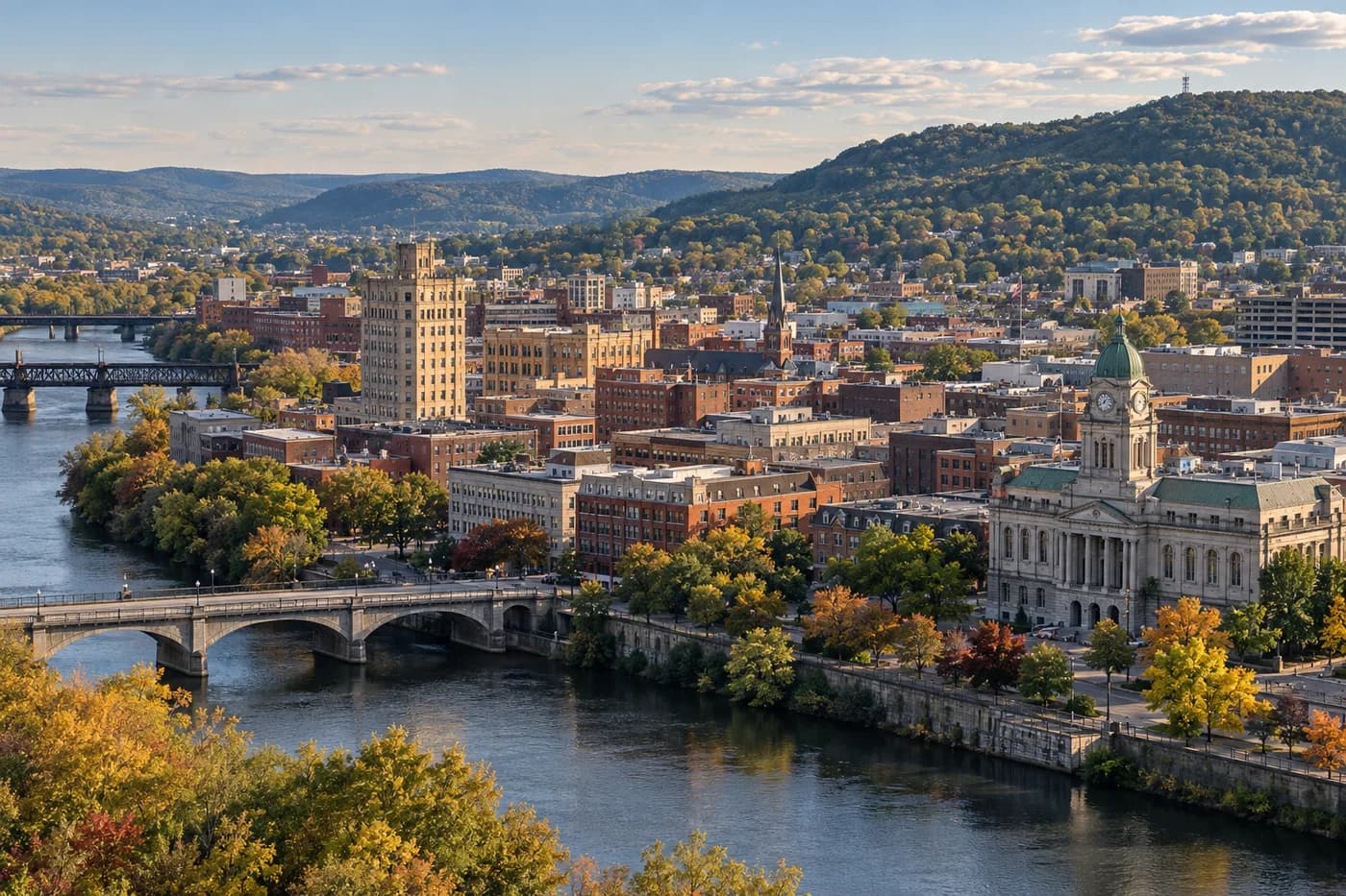 Reading, Pennsylvania cityscape
