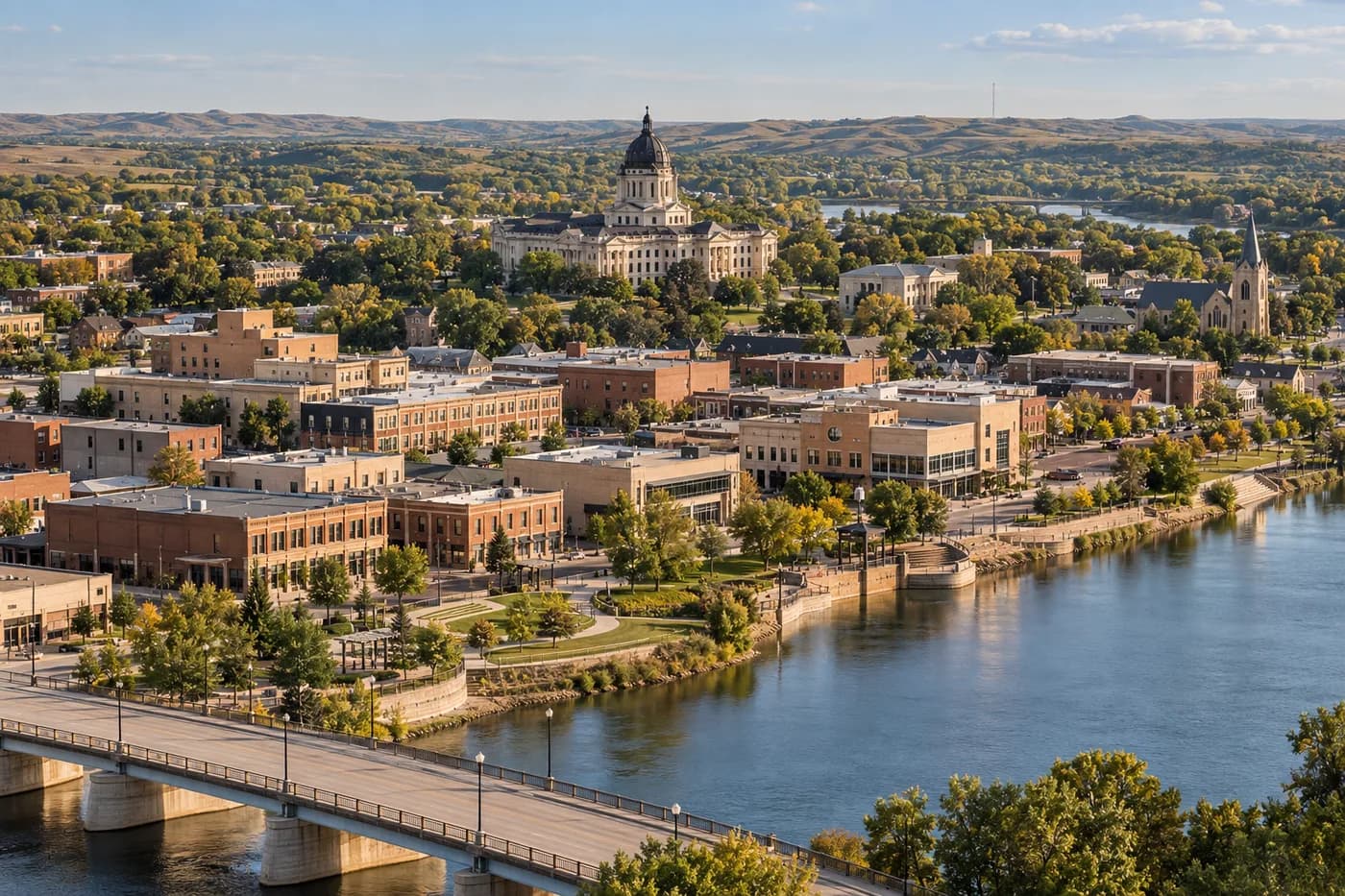 Pierre, South Dakota cityscape