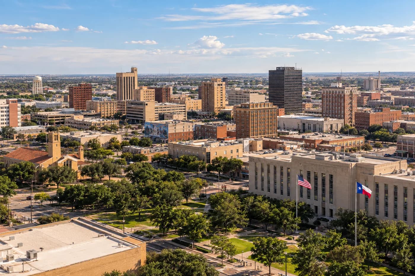 Lubbock, Texas cityscape