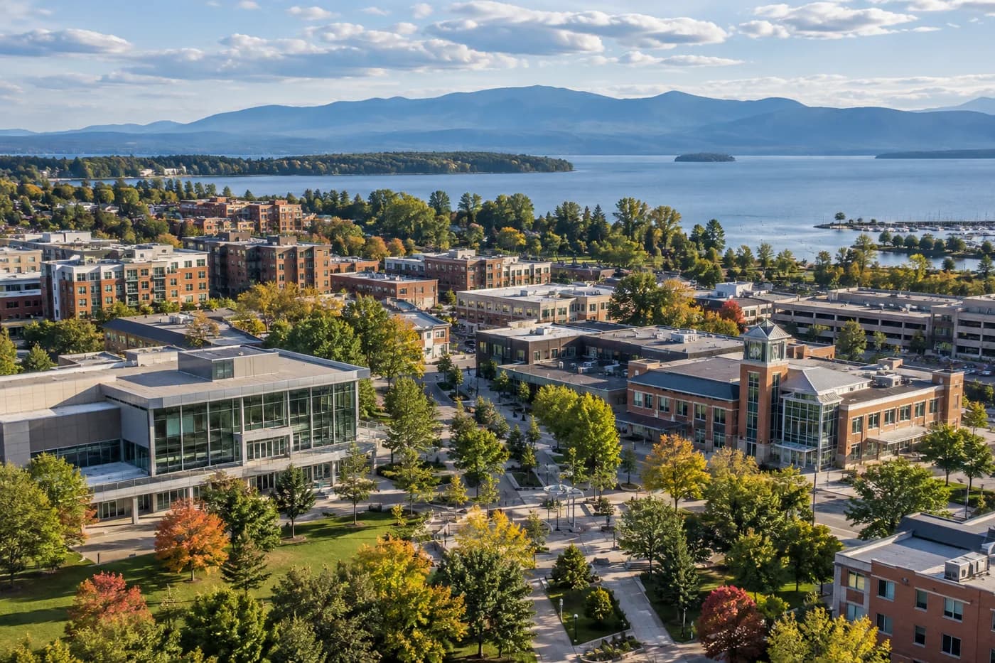South Burlington, Vermont cityscape
