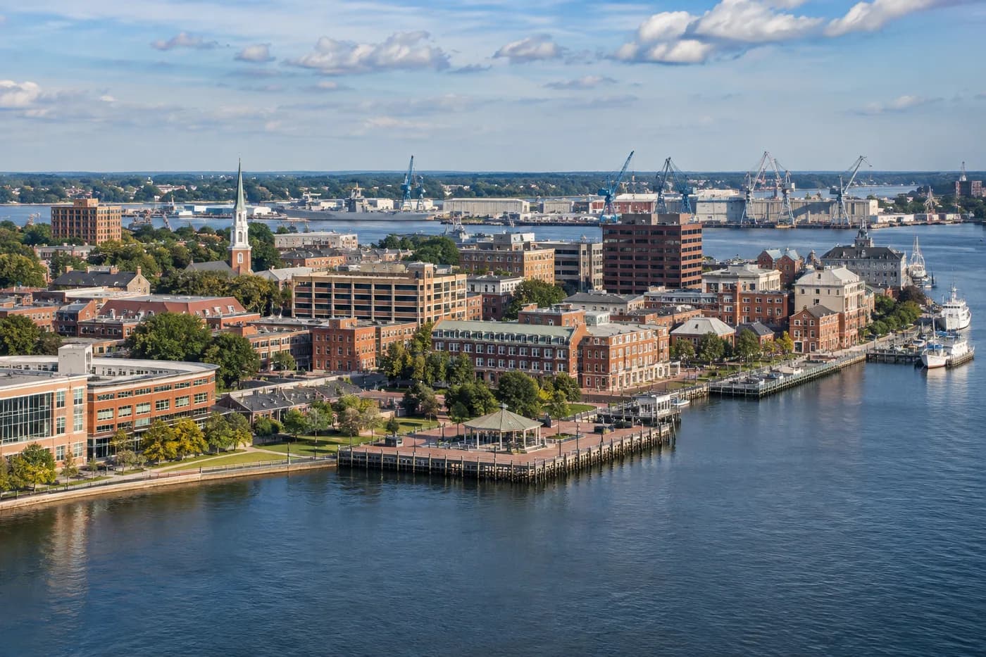 Portsmouth, Virginia cityscape