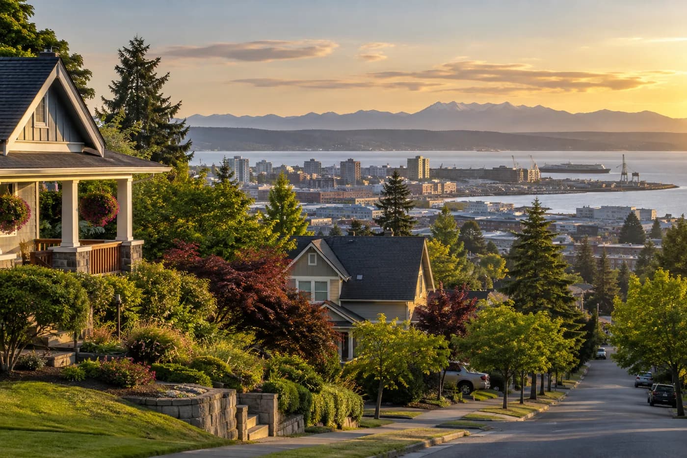 Everett, Washington cityscape