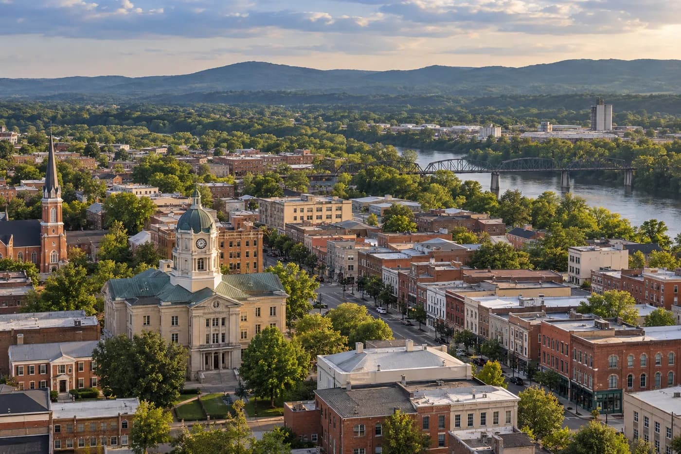 Martinsburg, West Virginia cityscape