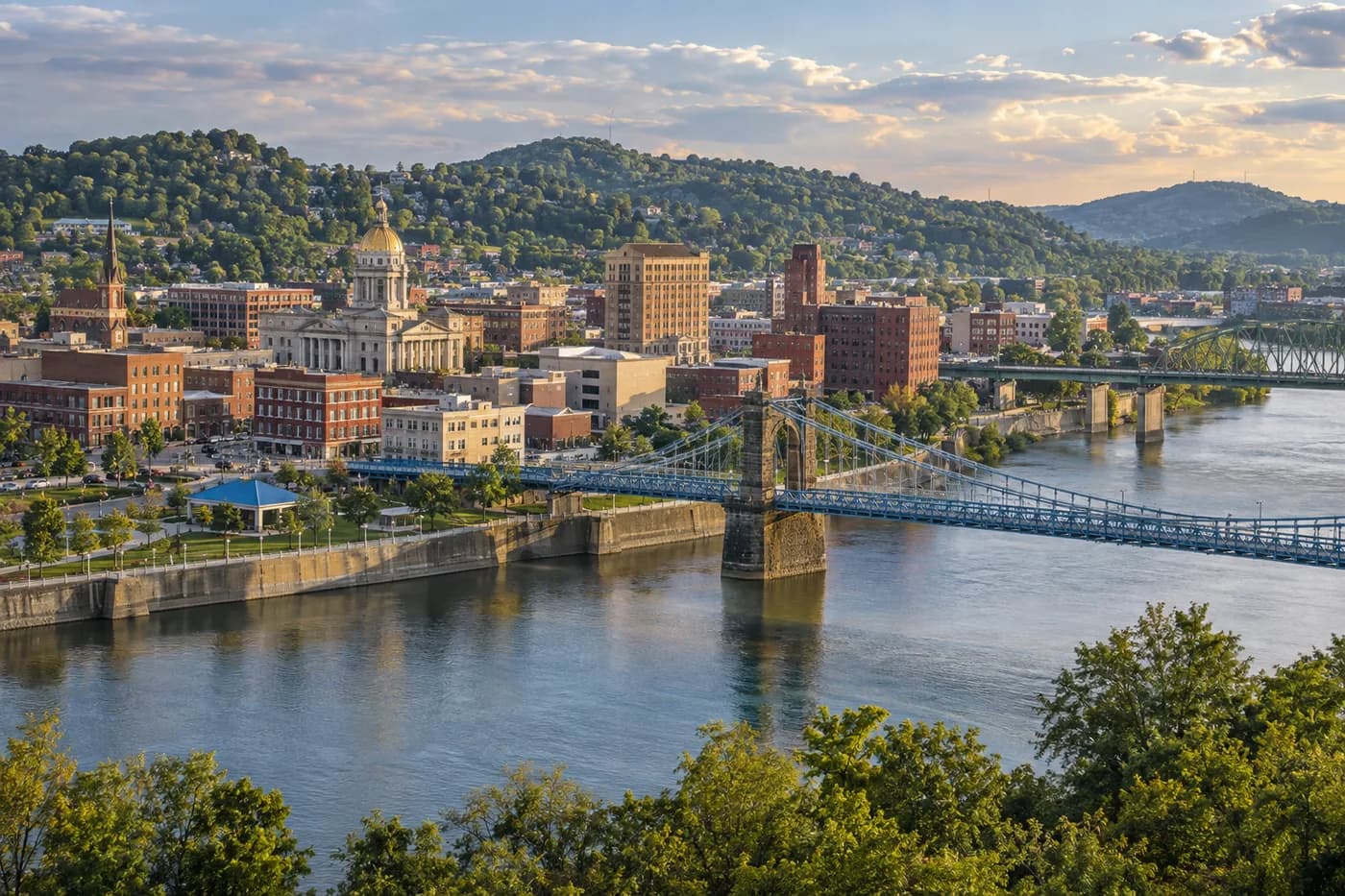 Wheeling, West Virginia cityscape