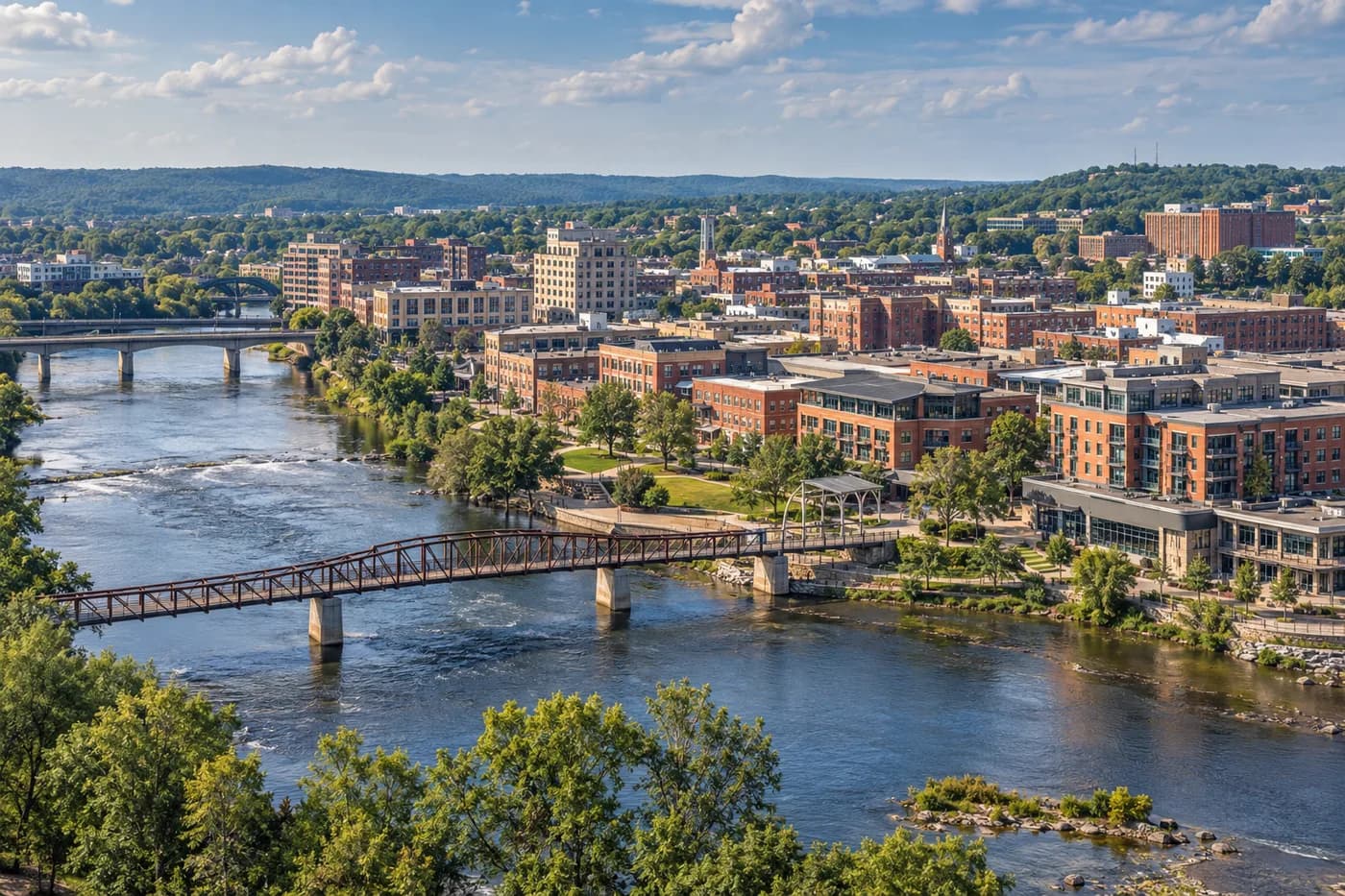Eau Claire, Wisconsin cityscape